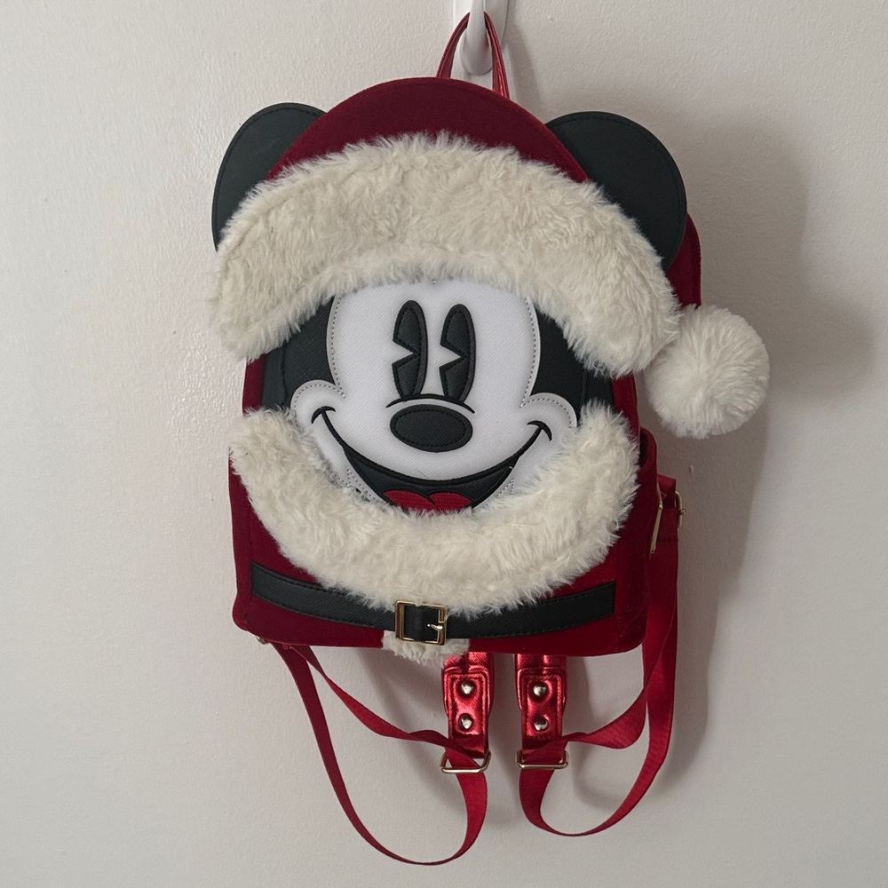 Santa Mickey Loungefly Backpack